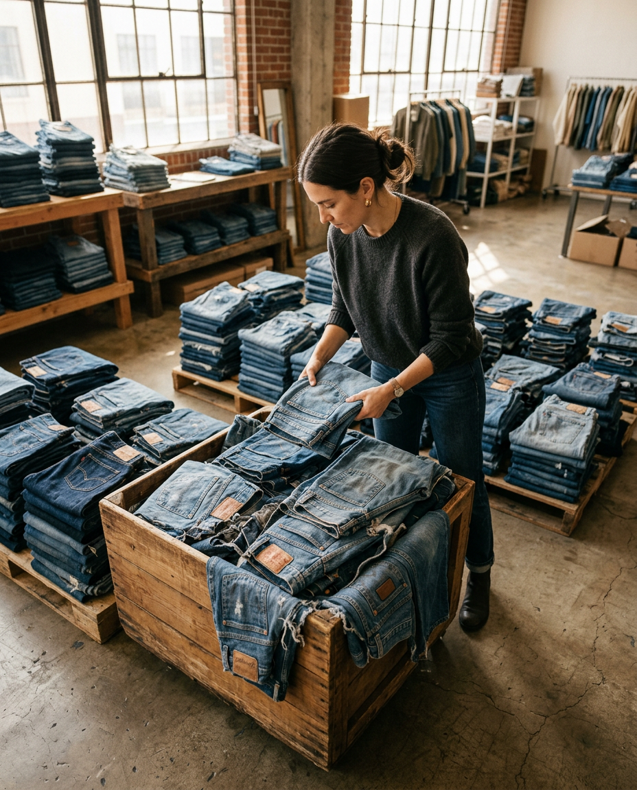 Unearthing Profits: The Professional Guide to Sourcing Vintage Women's Denim Wholesale